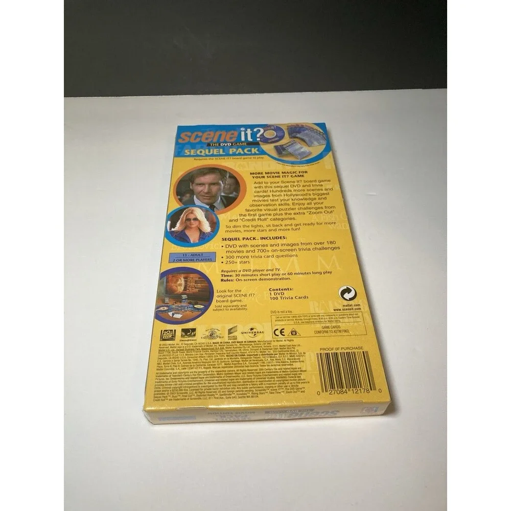 Scene It The DVD Game Sequel Pack Movie Edition New Sealed